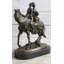 Élégante sculpture en bronze massif à cheval faite à la main par Milo