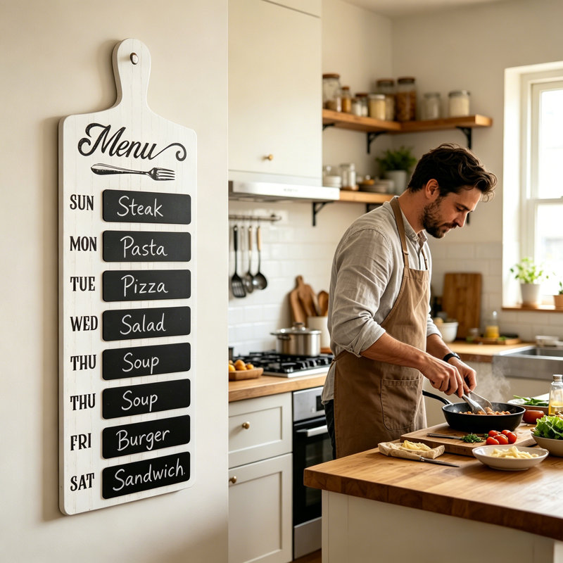 Farmhouse Weekly Menu Planner