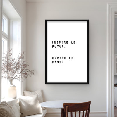 Inspirer le futur - Expire the Past | Imprimé blanc hobby