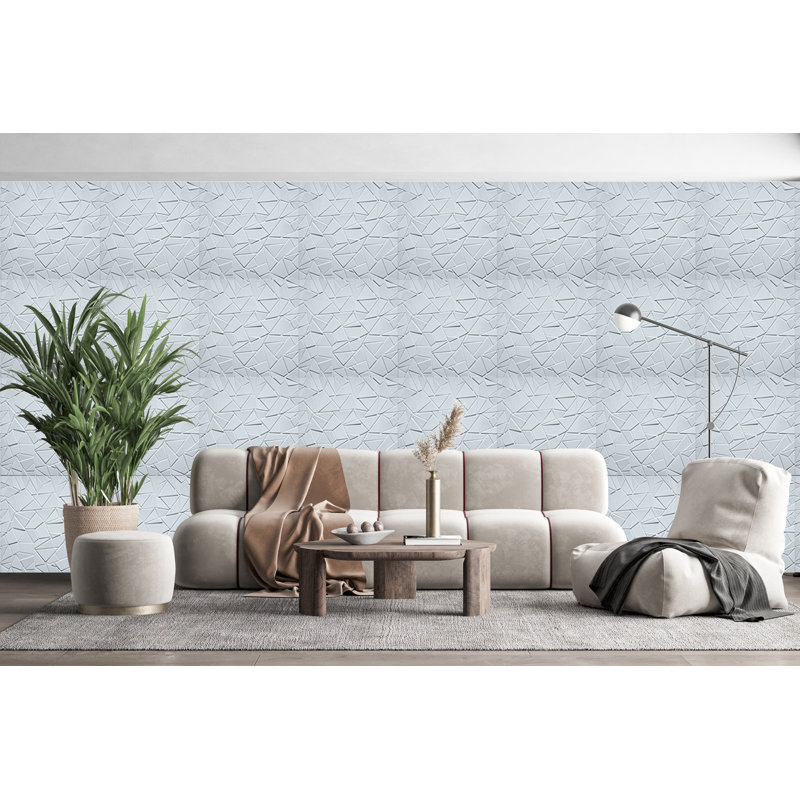 Panneau mural 3D blanc 19,7 po x 19,7 po Falkirk Ross (paquet de 10)