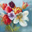 Tulips Picked For You I by Nel Whatmore - Wrapped Canvas Print-7638292