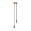 Kadar 2 - Light Rose Gold Cluster Pendant-239435978