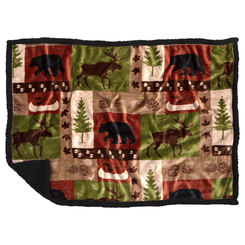Couverture en polyester Lodge, 40 po x 28 po