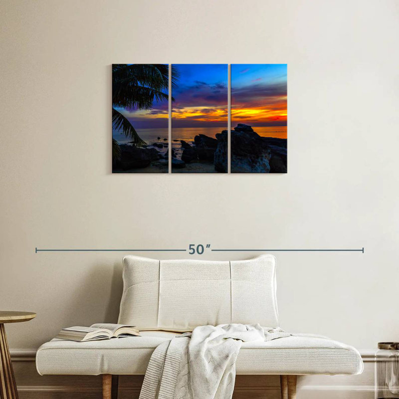 Caribbean Gillard Sunset, 20" H x 33" W