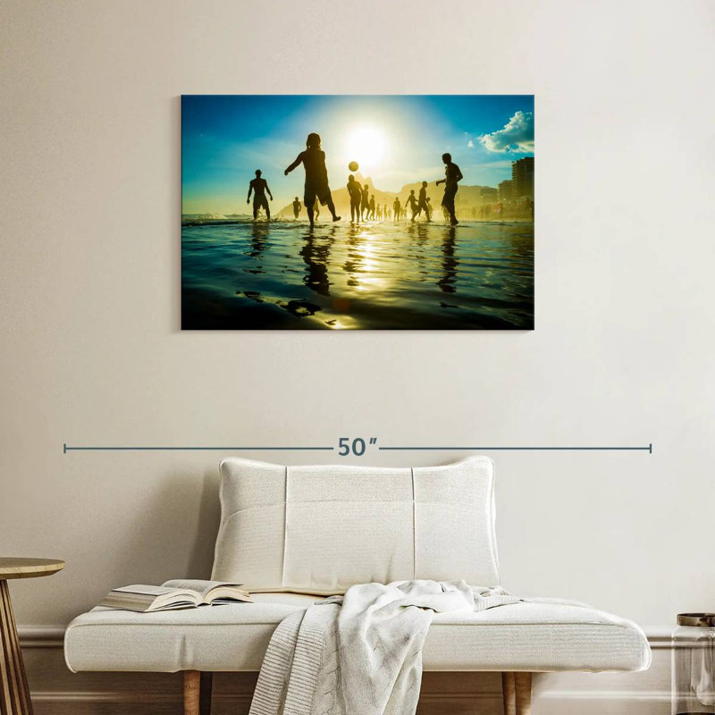 Coucher de soleil sur la plage de Sireci, H 24 po x l 36 po