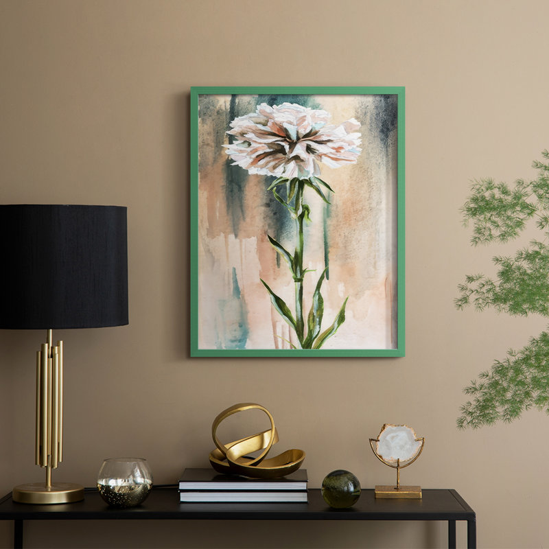 «Emerald Dream I», reproduction encadrée - bois massif, Vert, H 11 po x l 9 po