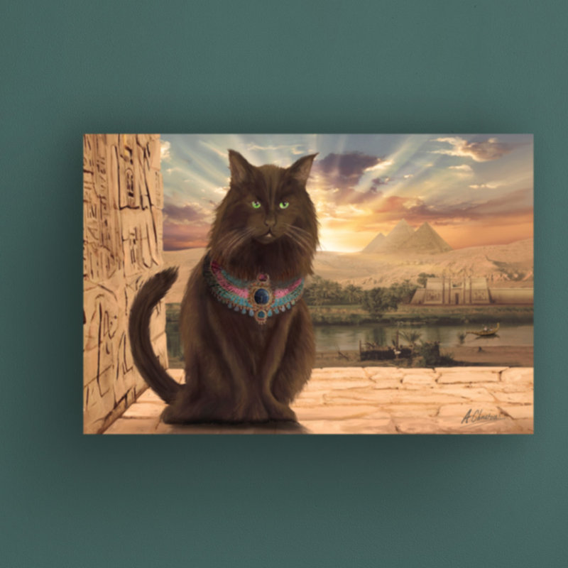 "Égyptien" par Anthony Christou, impression sur toile tendue, H 16 po x l 24 po x P 2 po