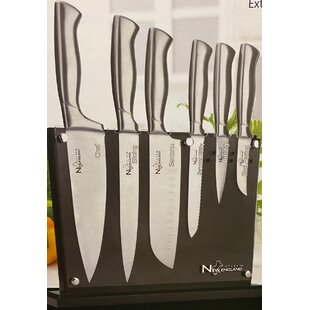 New England Cutlery 7Pc Marble Finish Nonstick Knife Set - Black - Bed Bath  & Beyond - 22924215