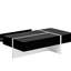 Table basse noire avec plateau en particules et base de tiroir pratique-1055258312