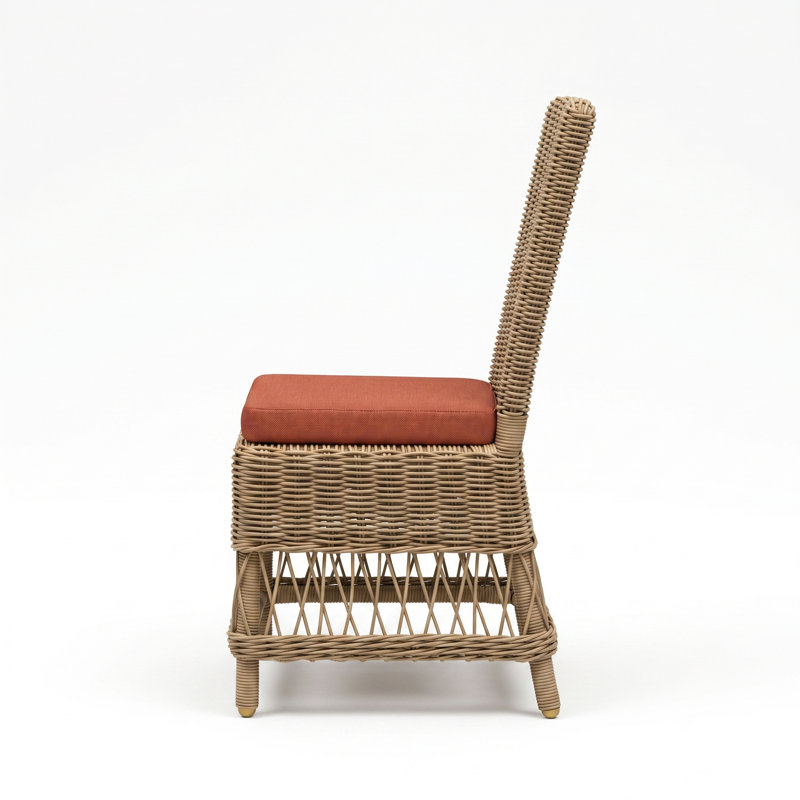 Destin Natural Outdoor Patio Dining Chairs - Play Adobe, Play Adobe, Brown