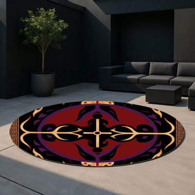 Tapis intérieur et extérieur Luminous Fleur