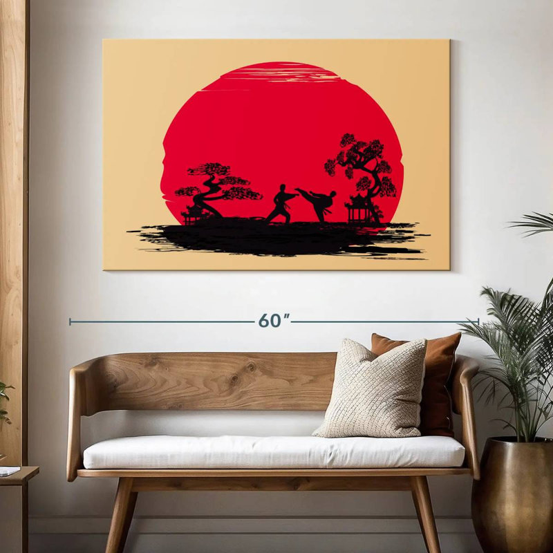 Karate Sunset, 34" H x 51" W