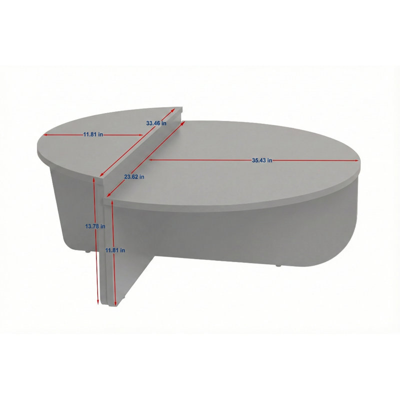 Ensemble de tables basses Modernes (2 pièces), vert cendre et grès, 35,4 x 23,6 x 11,8 pouces et 33,5 x 13,8 x 13,8 pouces | 100% panneau de particules enduit de mélamine, épaisseur: 0,71 pouce | Élégant et fonctionnel pour la décoration de salon
