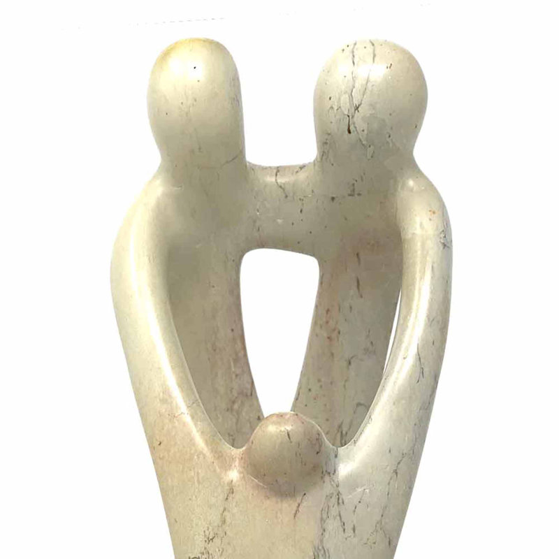 Figurine de famille natural saponite Rigoberto, H 10 po x l 5 po x P 5 po