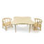 Ensemble de table d’écriture et de chaises pour enfants, 3 pièces enfant fleur
