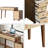 Writing Table With Drawers,Computer Desk,Computer Desk