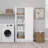 Watse 65" Tall Storage Cabinet with Panel Doors, Kitchen Pantry, Dining Room Cupboard with 2 Adjustable and 1 Fixed Shelf, Free Standing Living Room Accent Cabinet, 16.75"D x 32"W x 65"H, White-1145300181