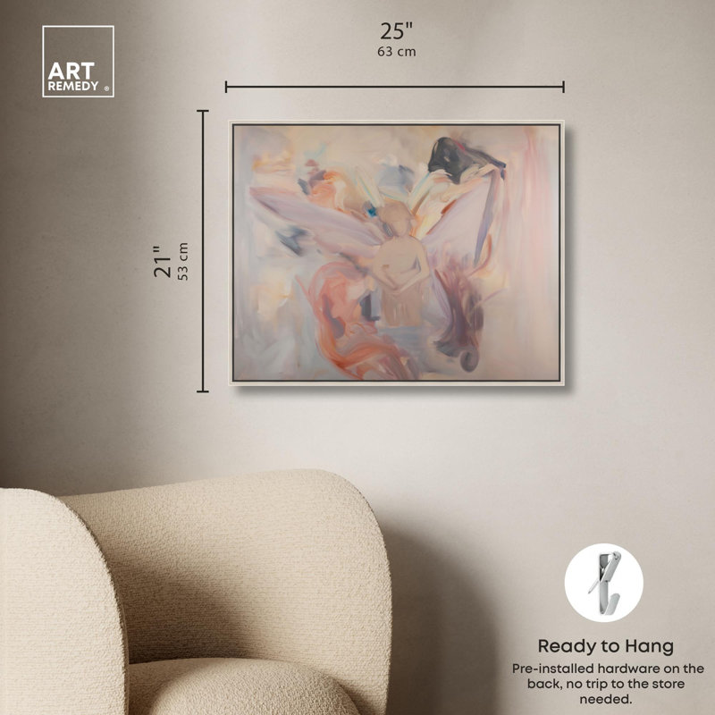 «Fluid Formations», reproduction d'art sur toile par Art Remedy, H 21 po x l 25 po, Cadre argenté