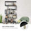 Nafeeza 192cm H x 80cm W Geometric Bookcase-1548205100-1548205097