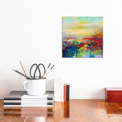 RGB Fragments 1 Piece Wrapped Canvas Painting
