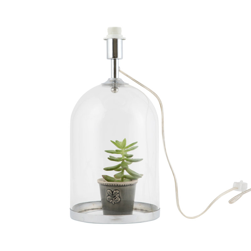 Crothers Metal Lamp Base Lamp, Polished Chrome