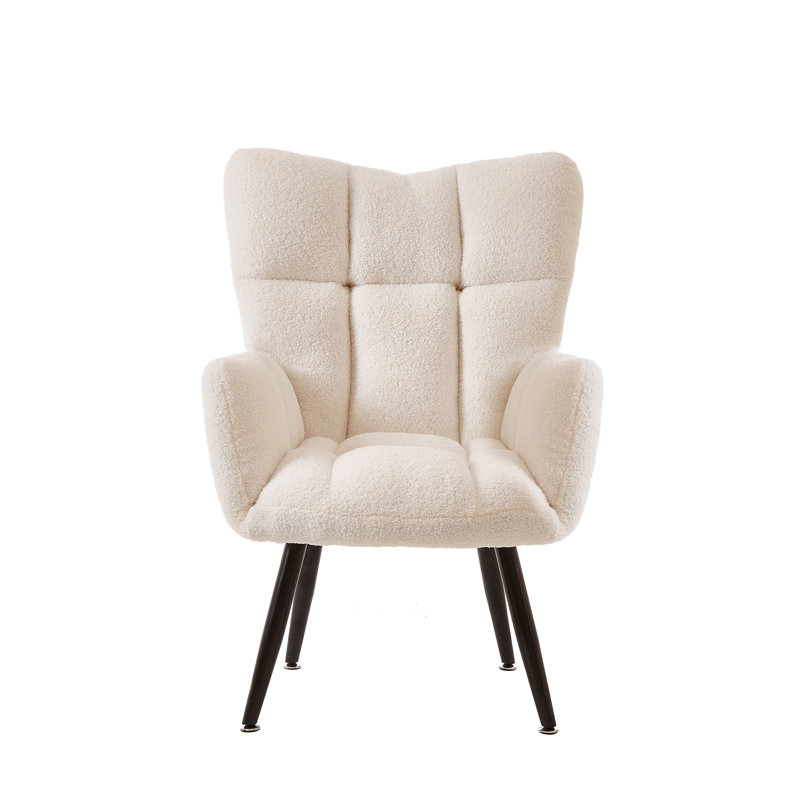 Fauteuil simple avec dossier, Ourson blanc