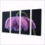 «Black and mauve Snowdrop Flowers At Night II», ensemble d'art sur toile-654443782