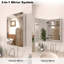 Armoire à pharmacie sans cadre 24 H x 15 avec porte miroir pour rangement mural encastré ou en surface-2077158191-2126912335