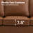 
Carter 83" Upholstered Sofa Faux Leather Couch-908981384