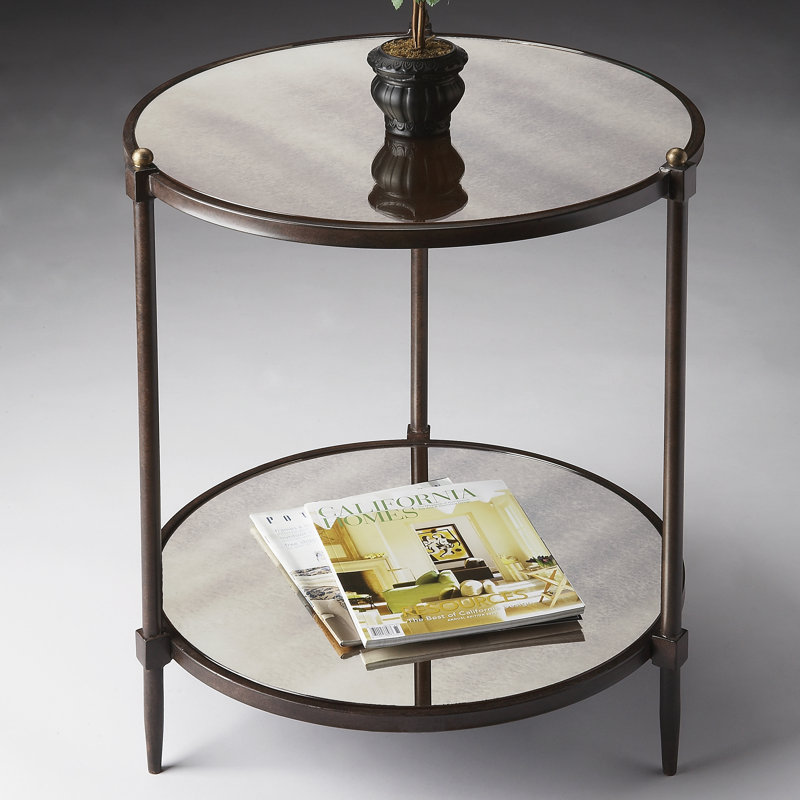 Peninsula Mirrored Side Table