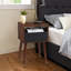 Table de chevet Mid Century, table de bout moderne avec station de charge et rangement