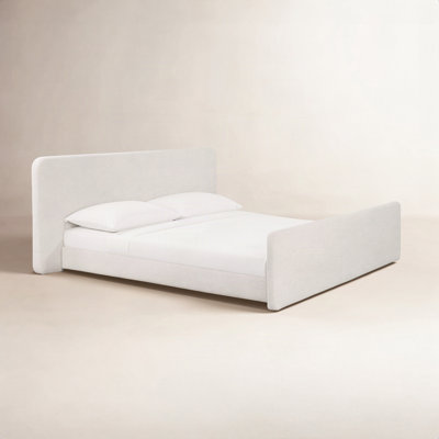 Boucle Upholstered Bed