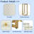 Luxury Makeup Vanity Desk With 3-color Led Mirror, Adjustable Length, 6 Drawers And Stool
