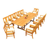 Osborne Outdoor 13 - Piece Teak Dining Set
