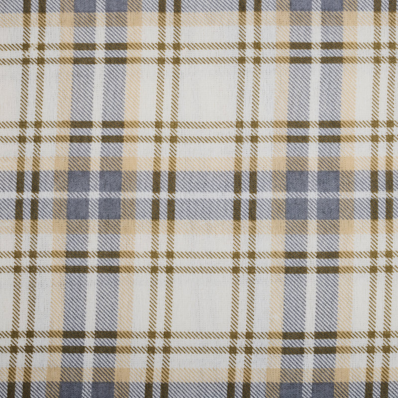 Melly Plaid 100% Cotton 4-piece Flannel Sheet Set, Queen Sheet Set