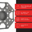 Capacité de 300 lb du chariot à roulettes Stalwart Tire