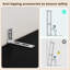 Système de placard autoportant avec 3 tiroirs, garde-robe avec tablettes réglables et tringle, noir-1052269301