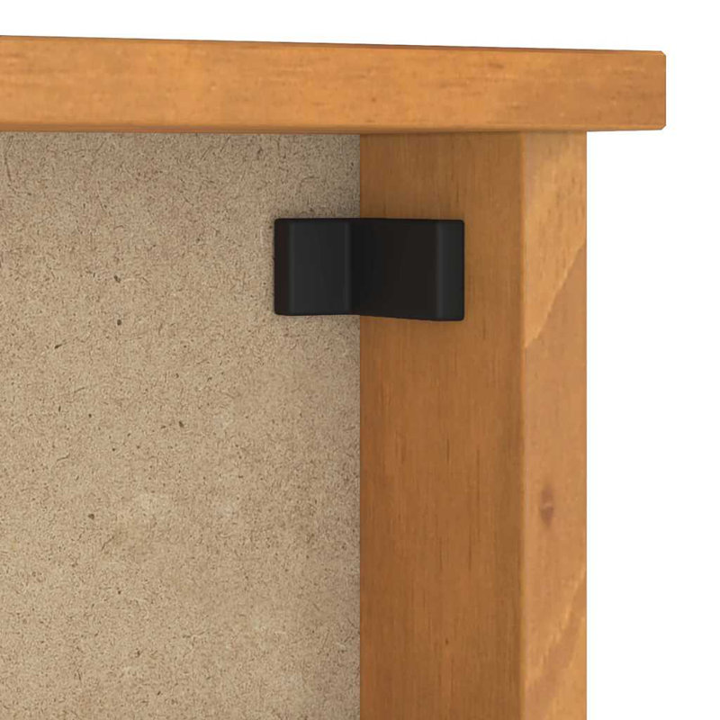 Solid Wood Coat Rack, Brown