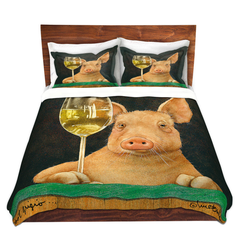Ensemble de housse de couette pigot grigio, 1 housse simple + 1 taie standard