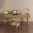 Burlywood Rectangular Solid Wood desks-1915326010