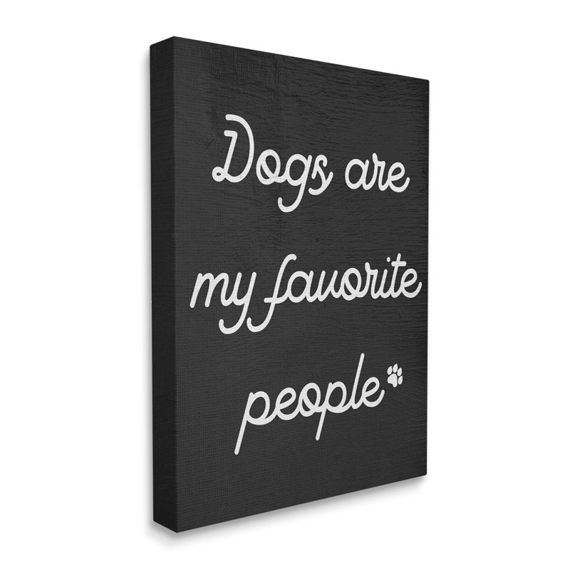 «Dogs My Favorite People» par Daphne Polselli, H 36 po x l 48 po, Plaque murale