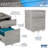 Office Storage Cabinet, Rolling File Cabinet With Two Drawers, Vertical Filing Cabinet For Office, Vertical Filing Cabinet For Storage