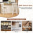 24.5" Counter Height Bar Chairs Swivel Bar Stools With Hollow Backrest-116059766-116059765