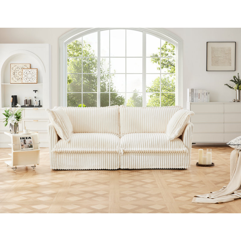 Canapé 2 places Cozynest, Cream Fabric