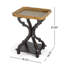 Table de bout style sablier français et noir-143589647