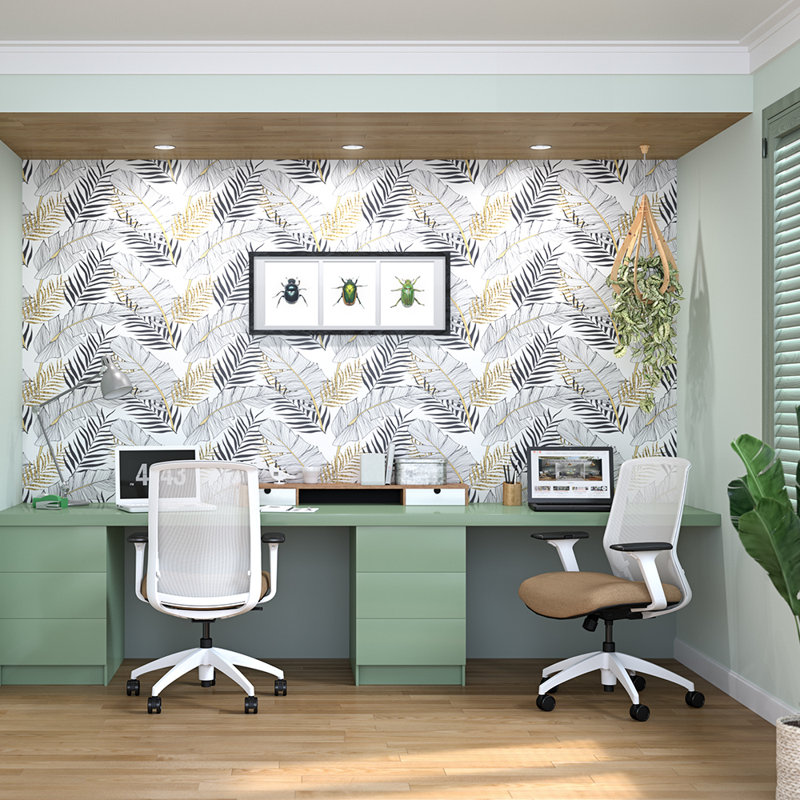 Neo Lite Ergonomic Synchro Tilt Task Chair from 9to5 Seating, White, Black