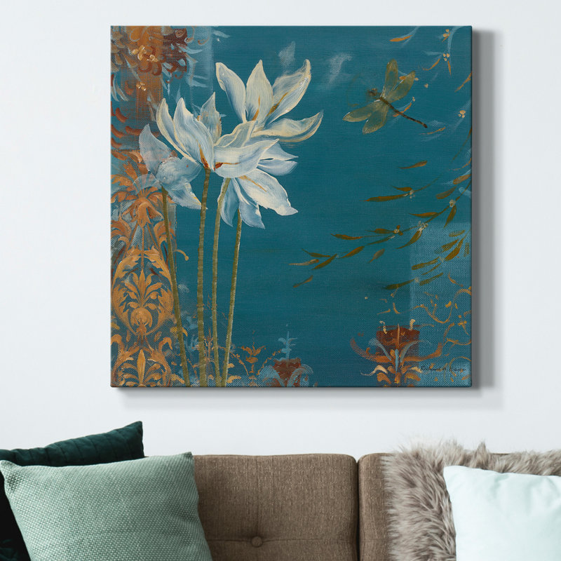 «Krishna's Garden I», reproduction d'art sur toile tendue, H 24 po x l 24 po x P 1 po