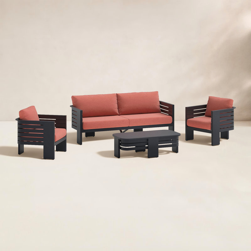 Ensemble de meubles à assise profonde 4 pièces Ari, Adobe Play