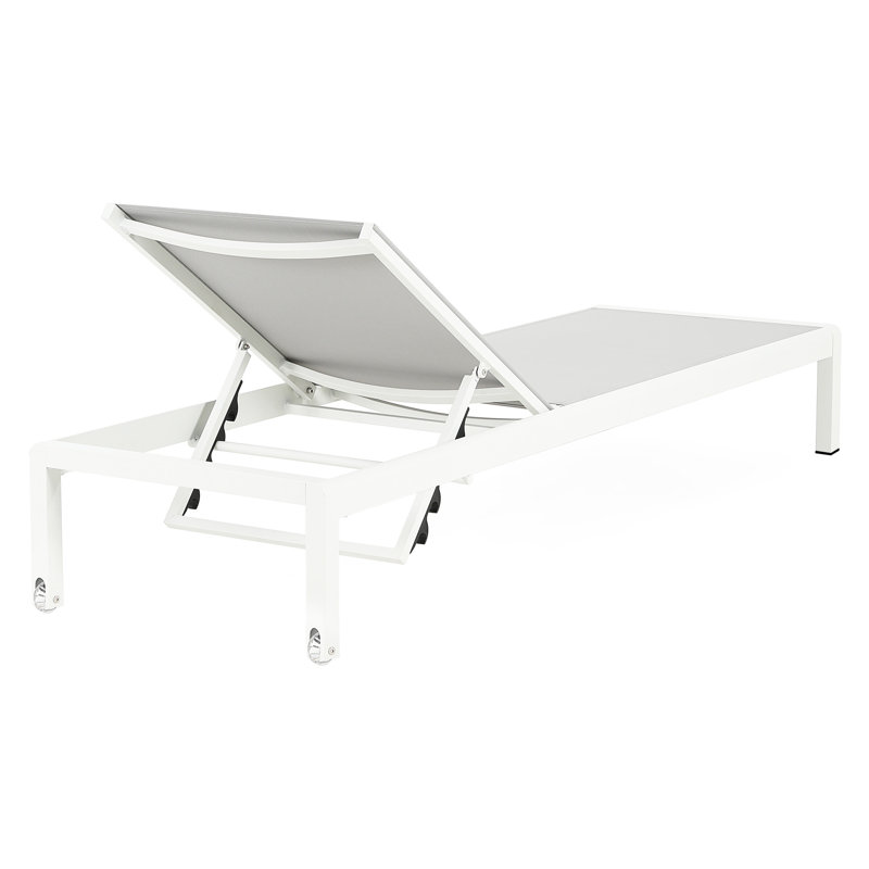 Méridiennes d'extérieur pour 2 personnes - en aluminium, d'une capacité de 400 lb, réglables pour 2 chaises de plage