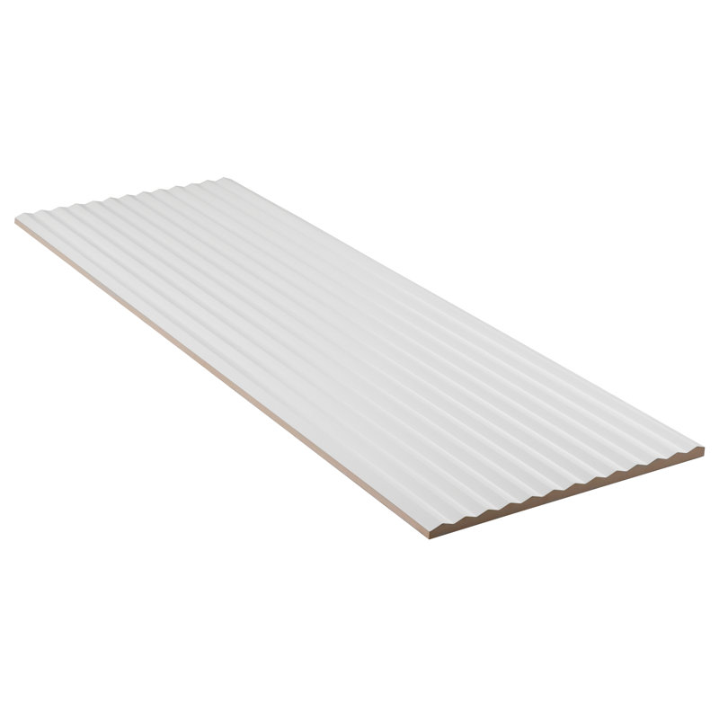 Linear 11.41 in. x 35.37 in. 3D Matte Ceramic Wall Tile (14.42 Sq. Ft. / Case), White
